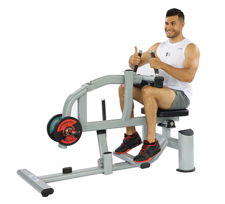 Maximum de poids de l'utilisateur 300 kg Machine de levage de veau assise pour l'entraînement de la force des jambes chargées de plaques