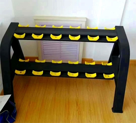 Rack de haltères en acier professionnel à 3 niveaux pour l' exercice de levage de poids
