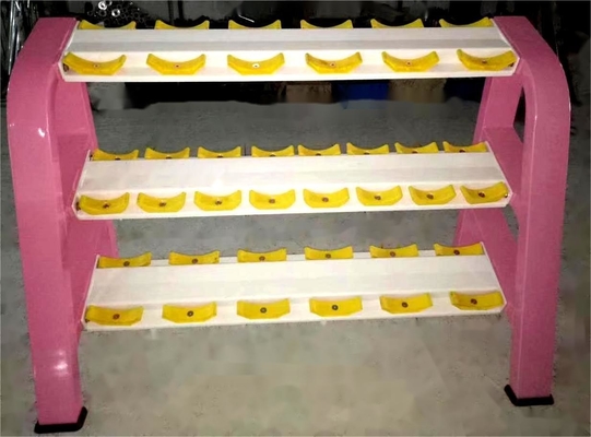 Rack de haltères en acier professionnel à 3 niveaux pour l' exercice de levage de poids