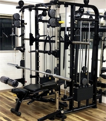 Grand équipement de gymnase à domicile multi-fonction Smith machine pour l'entraînement du corps entier