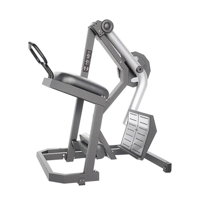 Machine à ramer chargée de plaques d'acier pour l'entraînement de la force et l'entraînement des muscles du dos au gymnase