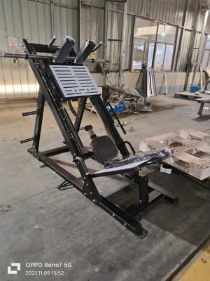 Disque de pressage à jambe à double fonction réglable Chargé Hack Squat Machine pour gymnase commercial