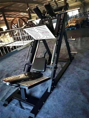 Disque de pressage à jambe à double fonction réglable Chargé Hack Squat Machine pour gymnase commercial