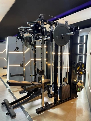 Tubes d'acier Q235 entraîneur fonctionnel machine Smith tout-en-un pour la forme physique complète
