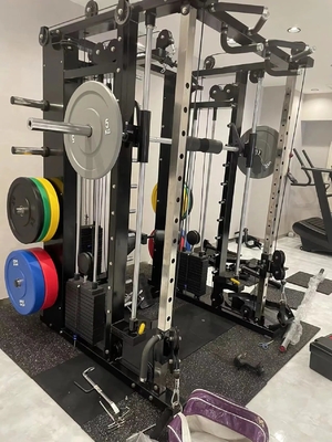 Entraînement de force à domicile avec un entraîneur fonctionnel tout-en-un et une pile de poids de 3*80 kg