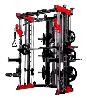 Style d'entraînement sportif Multifonctionnel Power Squat Rack et Smith Machine pour l'entraînement