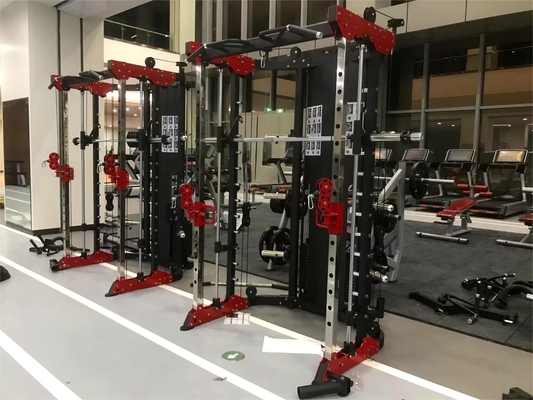 Entraînement en cage de corps totale Entraînement en force Équipement Smith pour gymnase multifonctionnel