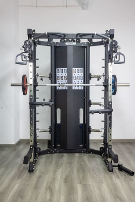 Gymnase commercial avancé câble croisé Power Squat Rack Smith Machine entraîneur multifonctionnel