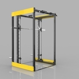 Machine Smith à gymnastique à domicile multifonctionnelle avec pression sur les jambes et traction des barres tube en acier Q235