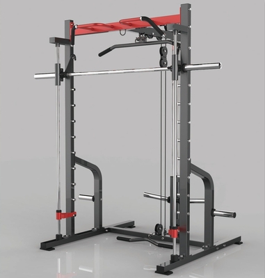 Machine Smith à gymnastique à domicile multifonctionnelle avec pression sur les jambes et traction des barres tube en acier Q235