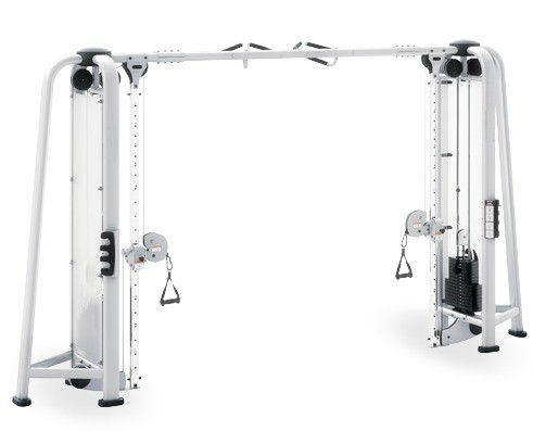 Équipement de gymnastique commercial Multi Station réglable à câble croisé avec chargeur moyen