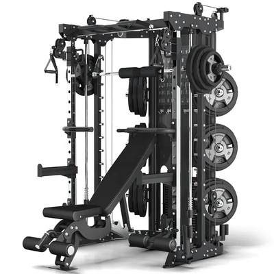 Machine Smith multi-fonctionnelle de musculation avec élévation de poids personnalisable