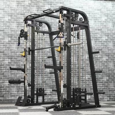 Équipement de gymnastique Formation de la force de la jambe Presse de tirage vers le haut Bar multifonctionnelle machine Smith commerciale