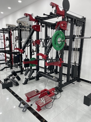 Multifonction Smith et squat rack pour exercice de gym avec sélection de poids réglable