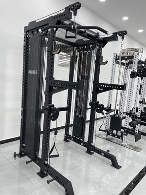 Gymnase commercial de remise en forme multi-fonction Smith et squat rack avec machine de mise en pile de poids
