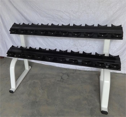 3e rangée Commercial Dumbbell Rack Steel Body Building Stockage pour le matériel de remise en forme de gym