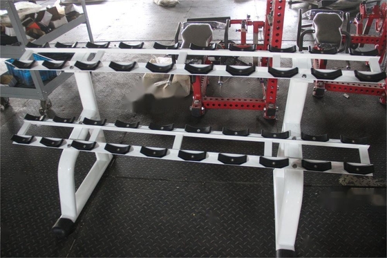 3e rangée Commercial Dumbbell Rack Steel Body Building Stockage pour le matériel de remise en forme de gym