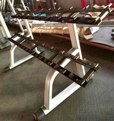 3e rangée Commercial Dumbbell Rack Steel Body Building Stockage pour le matériel de remise en forme de gym