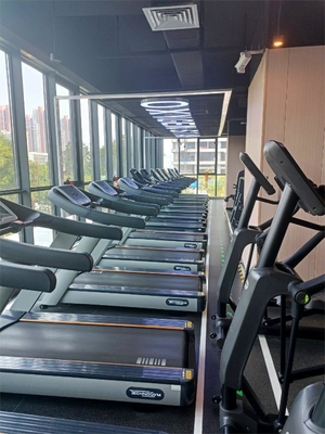Logo personnalisé disponible sur tapis roulant à écran tactile pour l'entraînement cardio commercial
