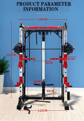 Banque de poids Remise des jambes Presses multi-fonction Smith machine pour le centre de fitness de luxe