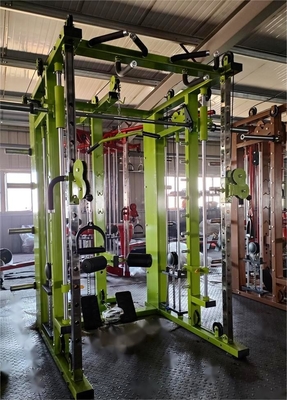 Station de gymnastique à domicile câble d'alimentation multifonctionnel croisé pour culturisme et squat rack