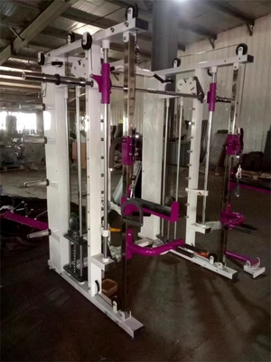 Station de gymnastique à domicile câble d'alimentation multifonctionnel croisé pour culturisme et squat rack