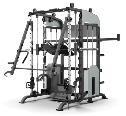 Équipement d'entraînement à domicile Power Cage Squat Rack avec machine Smith multifonctionnelle