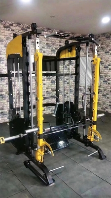 Équipement d'entraînement à domicile Power Cage Squat Rack avec machine Smith multifonctionnelle