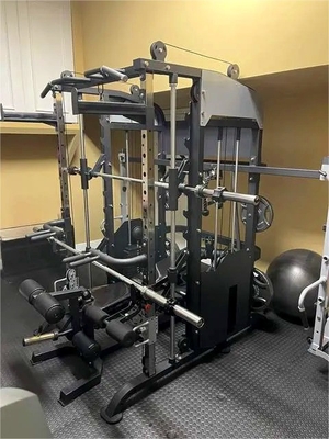 Équipement d'entraînement à domicile Power Cage Squat Rack avec machine Smith multifonctionnelle