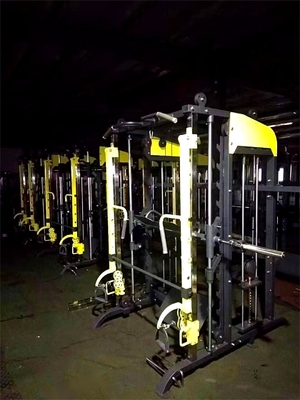 Équipement d'entraînement à domicile Power Cage Squat Rack avec machine Smith multifonctionnelle