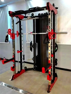 Exercice sportif à domicile équipement de gymnastique puissance squat rack épaule poitrine jambe presse Smith machine multi-fonctionnelle