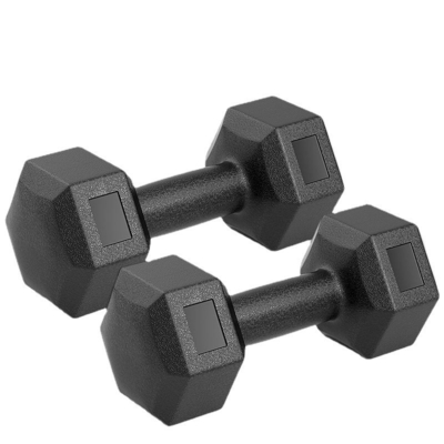 Un haltère en caoutchouc hexagonal commercial de 20 kg, le choix ultime pour les amateurs de fitness.