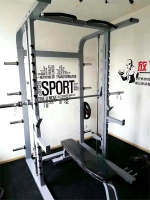 Rack de gymnastique multi-fonctionnel complet pour les jambes Poitrine arrière Presse Cage de puissance Squat