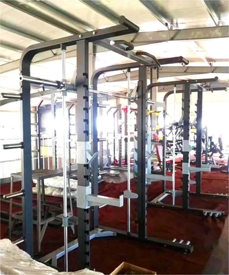 Rack de gymnastique multi-fonctionnel complet pour les jambes Poitrine arrière Presse Cage de puissance Squat