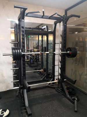 Rack de gymnastique multi-fonctionnel complet pour les jambes Poitrine arrière Presse Cage de puissance Squat