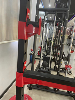 Unisexe Bodybuilding Fitness Power Plate avec banc de poids Barbell Bar à demi squat rack