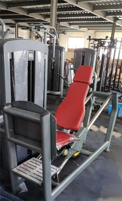 Construction métallique chargeur moyen en acier presses à jambes assises machine de gymnastique pour l'entraînement en force