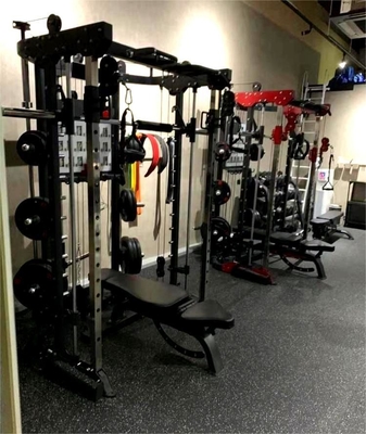 1730*2010*2230mm Équipement de gymnastique Commercial Multi Trainer Accrocheuse Smith Machine Power Rack