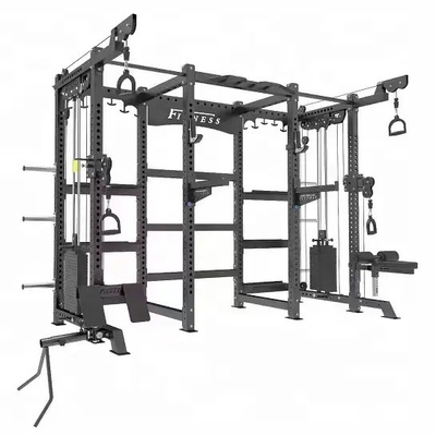 Équipement de gymnastique multifonctionnel pour l'entraînement en force Smith et squat réglable