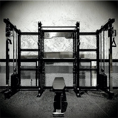 2675*1415*2335 mm Charge de broche Sport Exercice de force Power Rack Gym pour le gymnase commercial