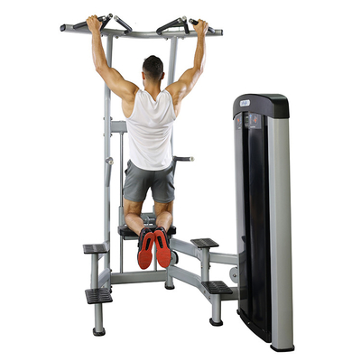 Équipement de gymnastique de remise en forme commerciale avec machine de trempage au menton assistée