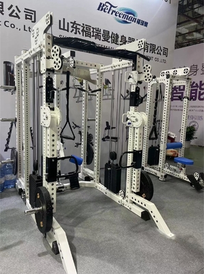 Bodybuilding équipement de gymnastique presses de jambe squat rack cage électrique tout en un multi-fonction Smith machine