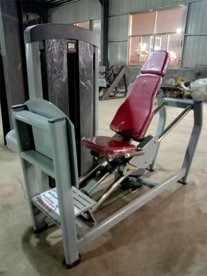 Appareil de pressage de jambe assis avec poids de sélection de charge de broche