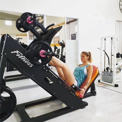 Chargeur moyen en acier 45 degrés Jambe de presse plaque de force chargée équipement de gym