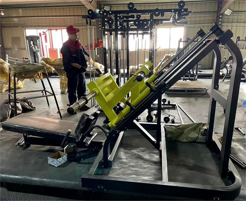 La machine de gymnastique chargée de plaque de charge moyenne 45 degrés pressez les jambes pour un exercice efficace