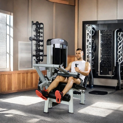 Machine commerciale d'extension et de boucle des jambes avec sélection de la charge des broches 80 kg