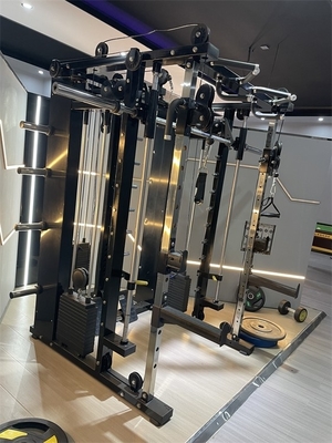 Machine multi Smith pour l'entraînement en force Équipement de gymnastique commercial Rack de puissance 3D