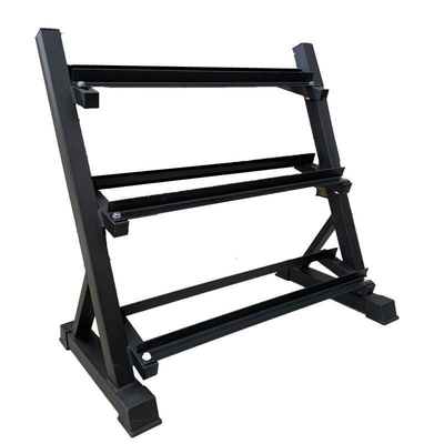 Taille de carton 1230*460*120mm support de poids libre pour le fitness commercial 3 niveaux support de haltères