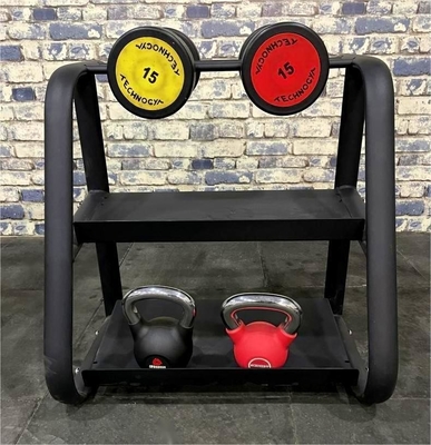 Corps de musculation Fitness pliable 2 rangées haltères rack rack kettlebell pour le matériel de gym