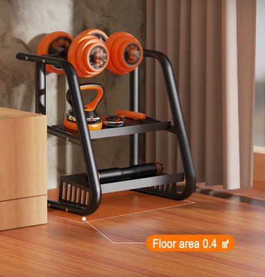 Corps de musculation Fitness pliable 2 rangées haltères rack rack kettlebell pour le matériel de gym